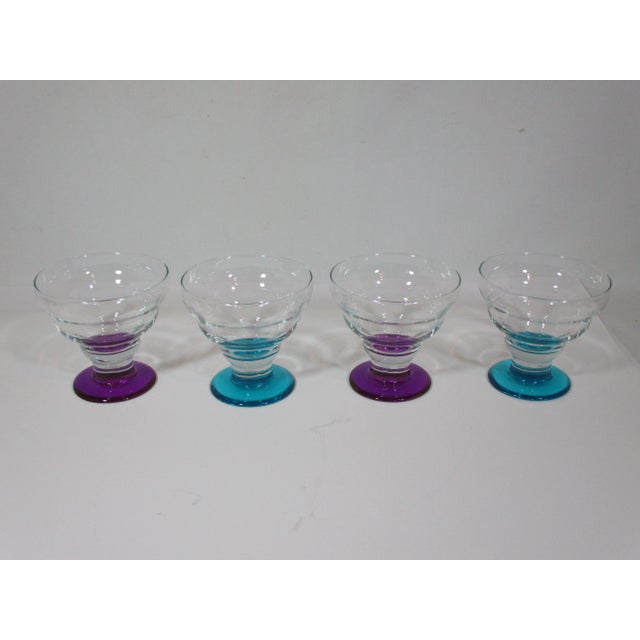 1970s 1970s Mid Century Dessert Coupe's - Set of 4 For Sale - Image 5 of 5