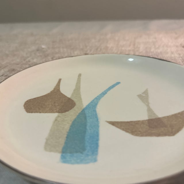 Figurative Red Wing Pompeii Plate or Trinket Tray For Sale - Image 3 of 5