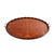 English Mahogany Oval Inlaid Serving Tray With Scalloped Gallery, C. 1800's For Sale - Image 4 of 15
