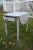 Wood Mahogany Pembroke Drop Leaf Accent Table Painted Storage Drawer Gray 70s For Sale - Image 7 of 12