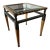 1980s Attributed to Brunschwig & Fils Modern Glass Top Accent Table For Sale