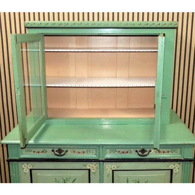 Hand Painted Kitchen Buffet For Sale - Image 11 of 18