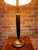 1960s Vintage 1960’s Mid-Century Modern Danish Teak Drum Shade Table Lamp With Brass Accents For Sale - Image 5 of 8