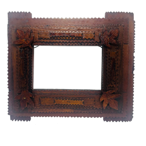 Antique Tramp Art Frame