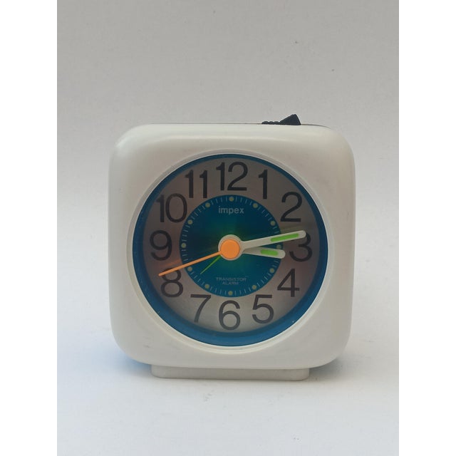 Space Age Alarm Clock from Impex, 1970s, in Very Good conditions. Designed 1970 to 1979