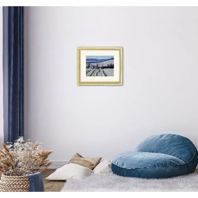 "Winter Backroads Virginia City, Nevada" Contemporary Impressionist Winter Landscape Oil Painting For Sale In Reno/Lake Tahoe - Image 6 of 12