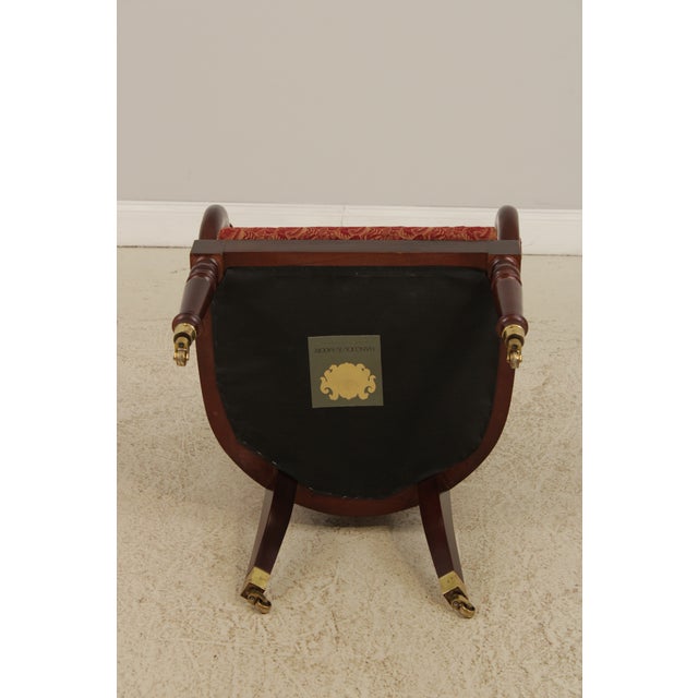 Hancock & Moore Regency Mahogany Upholstered Chair For Sale - Image 14 of 15