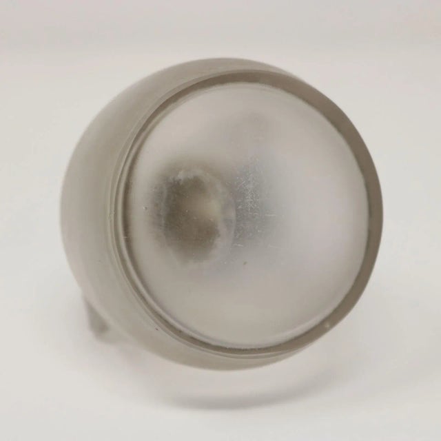 Transparent Rene Lalique Frosted Glass Perruches Perfume Bottle For Sale - Image 8 of 12