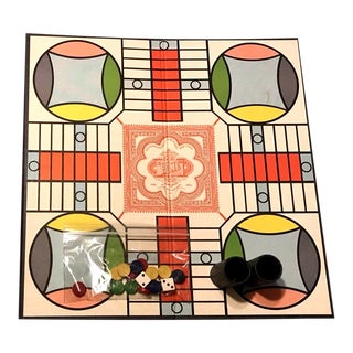 Vintage Mint Condition Parcheesi Board Game – the Backgammon of India For Sale