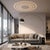 Satin nickel and black marble, 92 inches of statement lighting - smart-home ready, zero installation. Satin nickel paired...