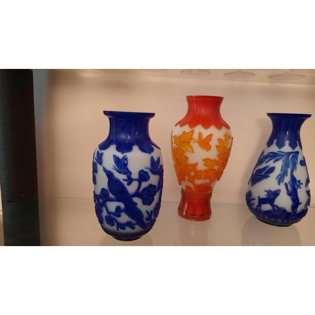 Glass Vases, Beijing, Set of 3 For Sale - Image 10 of 10