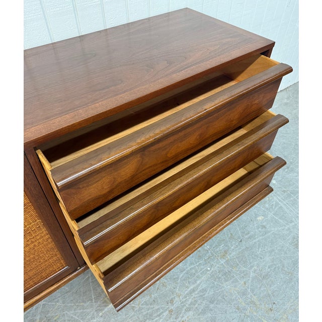 Mid-Century Modern Lane Rhythm Walnut Sideboard For Sale - Image 10 of 11