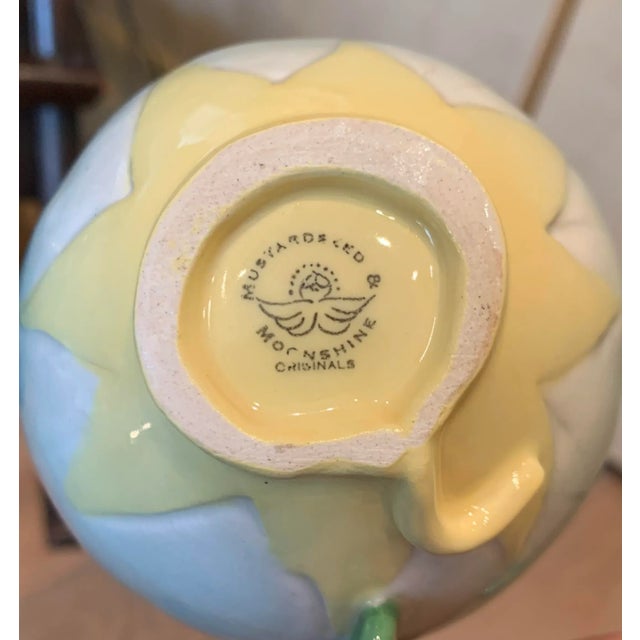 Ceramic Vintage Cup and Leaf Saucer Set- 2 Pieces For Sale - Image 7 of 11