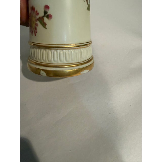 Royal Worcester Antique Porcelain Pitcher From Royal Worcester For Sale - Image 4 of 4