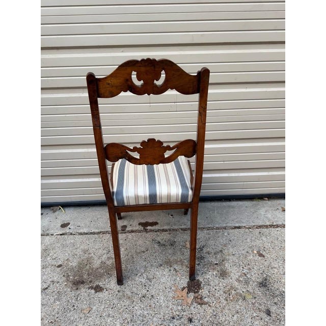Early 20th Century Set of Six Antique Regency Style Mahogany Carved Dining Chairs For Sale - Image 11 of 12