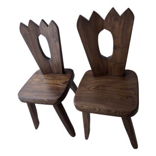 Brutalist "King" Chair in the Style of Olavi Hanninen - Up to 2 Available For Sale