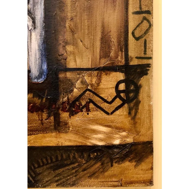 Vitaly Dlugy White Chair, 1989 Oil on Canvas For Sale - Image 12 of 13