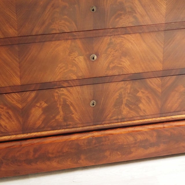 Louis-Philippe Secretaire in Mahogany with Marble Top For Sale - Image 14 of 18