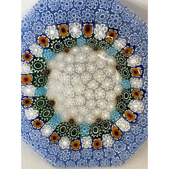 Vintage Murano Glass Millefiori Small Plate Catchall For Sale - Image 4 of 4