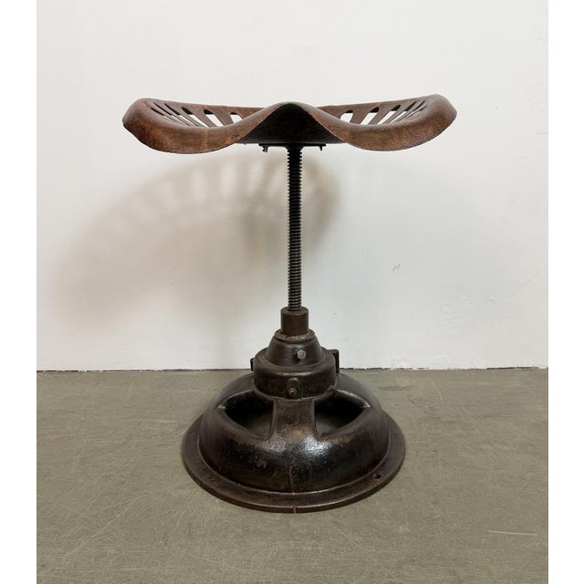 Vintage Industrial Swivel Chair, 1950s For Sale - Image 10 of 18