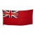 Oversize Vintage Wool British Red Ensign Flag With Union Jack For Sale