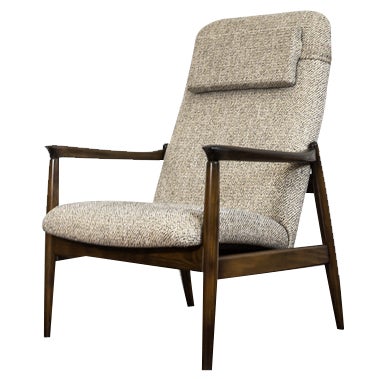Mid-Century High Back Armchair by Edmund Homa, 1960s For Sale