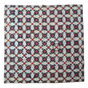 Early 1900s Pineapple Log Cabin Quilt -