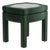 Olive Linen Piero Ottoman by Ceraudo For Sale