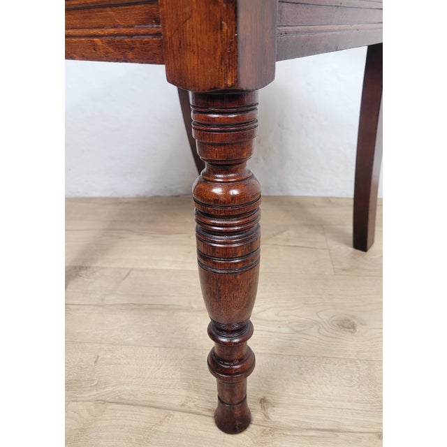 Brown Victorian Kitchen Chair in Elm, 1900 For Sale - Image 8 of 14