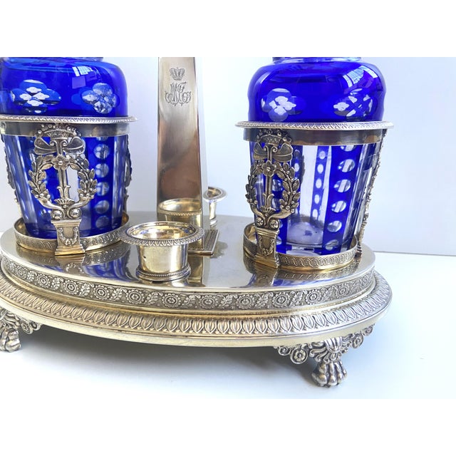 Early 19th Century Condiment Holder in Silver, 1800 For Sale - Image 5 of 18