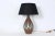Substantial Italian Modern Bitossi hand painted Glazed Earthenware Table Lamp. Featuring a tall, textured bulbous bottle...