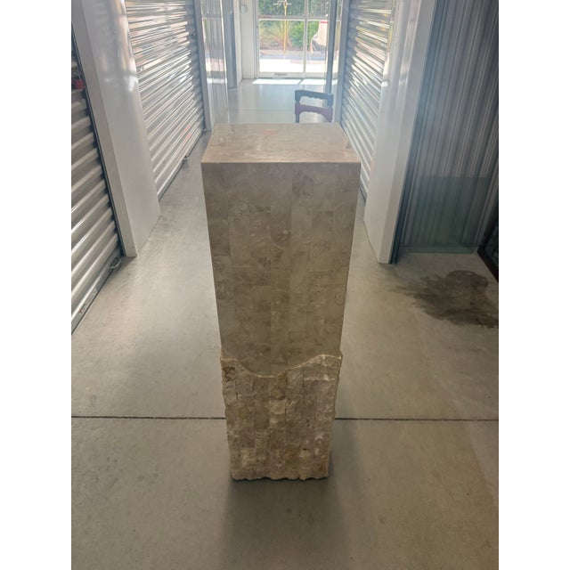 Tessellated Stone Pedestal For Sale In Orlando - Image 6 of 7