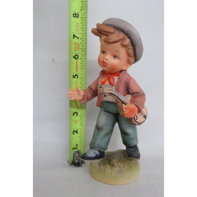 Mid-Century Modern Erich Stauffer Germany 8262 Porcelain Boy With Violin Figurine For Sale - Image 3 of 12