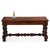 The substantial overhanging rectangular top features clean, unadorned edges and a narrow, straight-cut apron frieze. The...