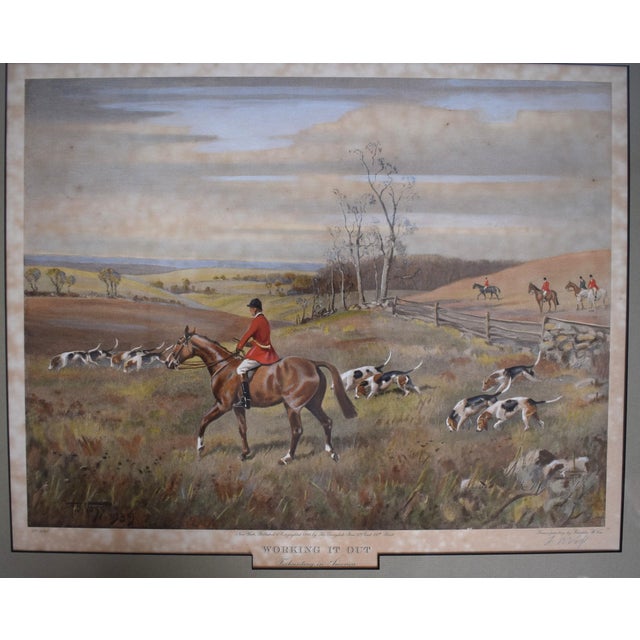 "Working It Out" Foxhunting in America 1941 Derrydale Print by Franklin B. Voss For Sale - Image 4 of 10