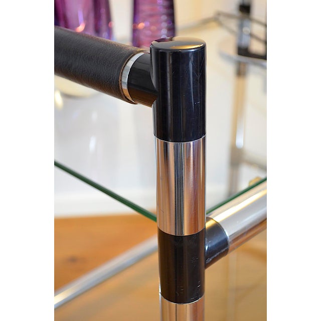 Silver Postmodern Italian Drinks Trolley, 1980s For Sale - Image 8 of 12