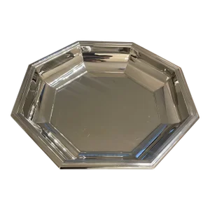 1990s Jean Couzon Stainless Octagonal Bowl