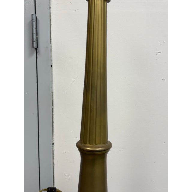 Metal Hollywood Regency Vintage Brass Table Lamps, Pair For Sale - Image 7 of 11