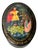 Vintage Hand Painted Lacquer Miniature Keepsake Box Tsar Saltan For Sale