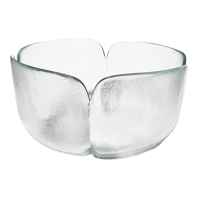 rosenthal studio line クリスタルフラワーベース 1970s Rosenthal Studio Line Bleikristall Frosted Glass Petal