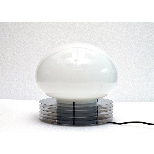 Table Lamp in Steel and Blown Glass from Tronconi, 1970s For Sale - Image 10 of 10