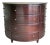 Late 20th Century "Jefferson" Mahogany Demilune Commode Chest For Sale