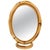 Mid-Century Oval Table Vanity Mirror in Bamboo and Rattan, Italy, 1970s For Sale - Image 13 of 13