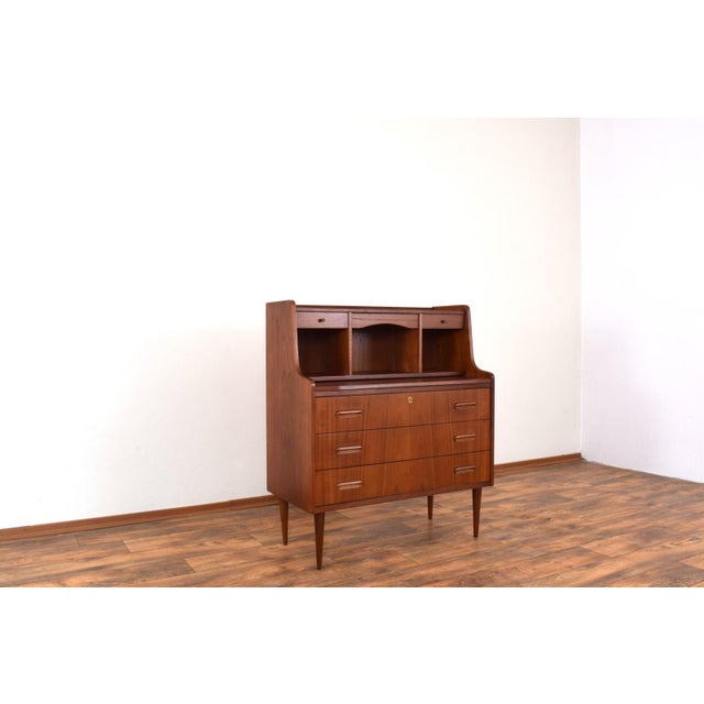 Mid-Century Danish Teak Secretary, 1960s For Sale - Image 12 of 18