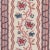 SAMPLE - Schumacher Parvati Floral Stripe Fabric In Vermillion For Sale