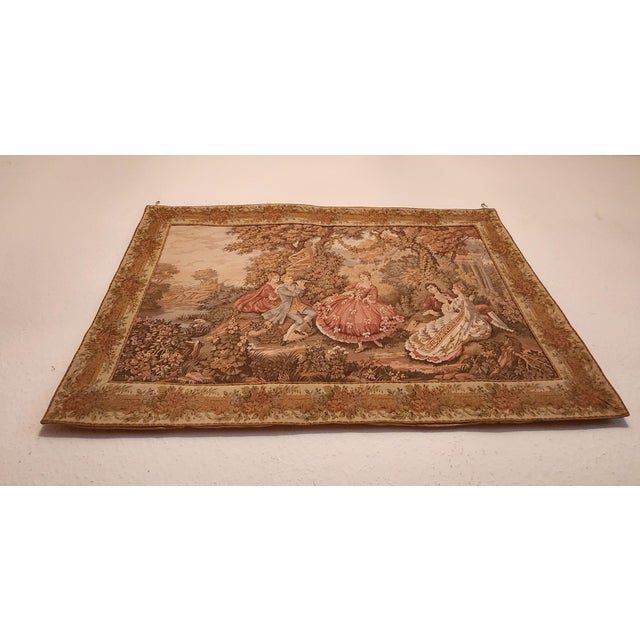 Rococo Vintage Jacquard Tapestry, 1960s For Sale - Image 3 of 18