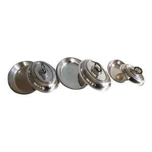 Antique Covered Vegetable Shefflied Silver Plated Dish Set- 3 Pieces