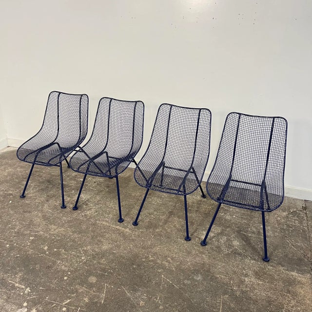 Mid 20th Century Mid 20th Century Woodard Sculptural Outdoor Dining Set & 4 Chairs, Attributed For Sale - Image 5 of 12