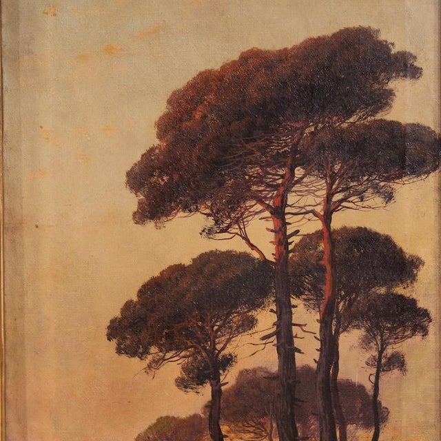 Marko, Italian Landscape, 1880, Oil on Canvas For Sale - Image 4 of 13