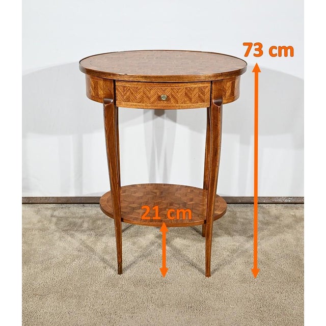 Small Marquetry Living Room Table, 1920s For Sale - Image 16 of 18